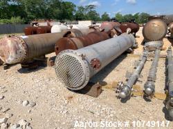 Used 1181 Sq. Foot Stainless Steel Vertical Shell and Tube Heat Exchanger. Built by Dipl Jng Paul Schwingel Gmbh. Tangential...