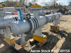 Used Wuxi Chemical Equipment 234 sq. ft. Horizontal Shell and Tube Heat Exchanger. Duplex 2205 stainless steel tubes rated 5...