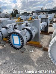 Used Wuxi Chemical Equipment 333 Square Foot Shell and Tube Heat Exchanger, Horizontal. Duplex 2205 stainless steel tubes ra...