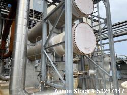 Used Southern Heat Exchanger Corp. 304L Stainless Steel Horizontal Heat Exchanger, Approximately 8500 sq. ft