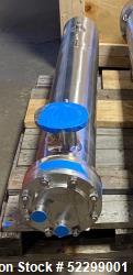 Used- Allegheny Bradford Corp Sanitary Shell & Tube "U-Tube" Heat Exchanger, Approximate 23 Square Feet, 316L Stainless Stee...