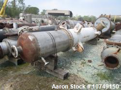 Used Ohmstede Vertical Shell and Tube Heat Exchanger. 1083 sq. foot. Carbon steel shell. 304L stainless steel tubes. 304L st...