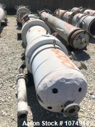 Used Souther Heat Exchanger 733 sq. ft. Vertical Heat Exchanger. 24" diameter x 10'0" f/f. 75fv psi @ 300 deg. F shell. 75fv...