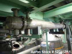 Used-Stork Canada U Stamped Stainless Steel Shell and Tube Heat Exchanger, Appro