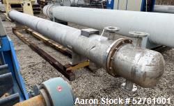 Used-Tolan Machinery 4 Pass Shell and Tube Horizontal Heat Exchanger, Approximate 470 Square Feet. 316 Stainless Steel Shell...