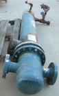 Used ITT Standard 2 Pass U Tube Heat Exchanger, 32 square feet, model 08048, type B-300S, horizontal. Carbon steel shell rated 150 psi at 375 deg.f., (22) 3/4