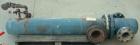 Used ITT Standard 2 Pass U Tube Heat Exchanger, 32 square feet, model 08048, type B-300S, horizontal. Carbon steel shell rated 150 psi at 375 deg.f., (22) 3/4