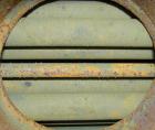Used ITT Standard 2 Pass U Tube Heat Exchanger, 32 square feet, model 08048, type B-300S, horizontal. Carbon steel shell rated 150 psi at 375 deg.f., (22) 3/4