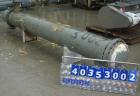 Used Ketema shell and tube heat exchanger, type 1-V-2(BEM), 622 square feet, horizontal. Carbon steel shell, 304 stainless steel tubes, 316 stainless steel heads. (322) tubes X 5/8