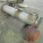 Used KAM Thermal 4 Pass Shell and Tube Heat Exchanger, Approximately 122 Square Feet, Horizontal. 316 stainless steel shell rated 150 psi/fv at 250 deg F. (104) 3/4