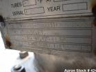 Used Atlas Heat shell and tube exchanger, 237 square feet. 316L stainless steel tubes, tube sheets, shell and bonnets, with (151) .75