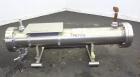 Used Enerquip 8 Pass Shell and Tube Heat Exchanger, approximately 85 square feet, stainless steel, horizontal.  304L Stainless steel shell rated 150 psi at -20 to 375 degrees F.  (160) 3/8