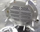 Used Enerquip 8 Pass Shell and Tube Heat Exchanger, approximately 85 square feet, stainless steel, horizontal.  304L Stainless steel shell rated 150 psi at -20 to 375 degrees F.  (160) 3/8