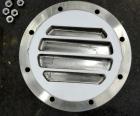 Used Enerquip 8 Pass Shell and Tube Heat Exchanger, approximately 85 square feet, stainless steel, horizontal.  304L Stainless steel shell rated 150 psi at -20 to 375 degrees F.  (160) 3/8