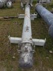 Used Shell & Tube Heat Exchanger, Approximate 48 Square Feet (4.5 Square Meter). Stainless steel shell approximate 240mm diameter x 2430mm long rated 10.6 bar. (30) 20mm Diameter x 2430mm long stainl...