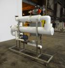 Used Enerquip Shell & Tube Heat Exchanger System, Stainless Steel, Horizontal.