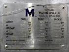 Used Mason Manufacturing 4 Pass Shell & Tube Heat Exchanger