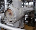 Used J.F.D. Tube & Coil Products 4 Pass U Tube Shell & Tube Heat Exchanger, Approximate 496 Square Feet, Horizontal. Carbon steel shell rated 825 psi at -15 to 750 degrees F., (96) 1