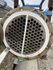 Used Struthers Industries Shell & Tube Heat Exchanger, Approximate 278.9 Square Feet, 316L Stainless Steel, Horizontal. 316L Stainless steel shell rated 150 psi / FV at 0 to 500 degrees F. (120) 316L...