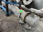 Used Struthers Industries Shell & Tube Heat Exchanger, Approximate 278.9 Square Feet, 316L Stainless Steel, Horizontal. 316L Stainless steel shell rated 150 psi / FV at 0 to 500 degrees F. (120) 316L...