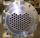 Unused- AT&F Advanced Metals Single Pass Shell and Tube Heat Exchanger, 76.2 Square Feet, Horizontal. Carbon steel shell rated 195 psi at -20 to 400 degrees F. (67) 3/4