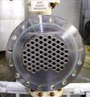 Unused- AT&F Advanced Metals Single Pass Shell and Tube Heat Exchanger, 76.2 Square Feet, Horizontal. Carbon steel shell rated 195 psi at -20 to 400 degrees F. (67) 3/4