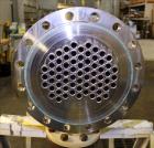 Unused- AT&F Advanced Metals Single Pass Shell and Tube Heat Exchanger, 76.2 Square Feet, Horizontal. Carbon steel shell rated 195 psi at -20 to 400 degrees F. (67) 3/4