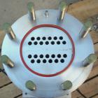 Used Allegheny Bradford U Tube Heat Exchanger, Approximately 6 Square Feet, Vertical. 304L Stainless steel shell rated 150 psi and Full Vacuum at –20 to 350 Degrees F, (13) 1/2’’ diameter x 2’ long 3...