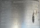 Used Allegheny Bradford U Tube Heat Exchanger, Approximately 6 Square Feet, Vertical. 304L Stainless steel shell rated 150 psi and Full Vacuum at –20 to 350 Degrees F, (13) 1/2’’ diameter x 2’ long 3...