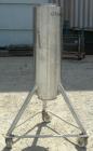 Used Allegheny Bradford Shell and Tube Heat Exchanger, 20 square feet, 316 stainless steel, vertical. (26) 7/8