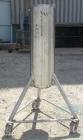 Used Allegheny Bradford Shell and Tube Heat Exchanger, 20 square feet, 316 stainless steel, vertical. (26) 7/8
