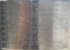 Used Allegheny Bradford Shell and Tube Heat Exchanger, 20 square feet, 316 stainless steel, vertical. (26) 7/8