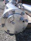 Used Allegny Bradford shell and tube heat exchanger, 20 sq ft U tube, 316L stainless steel tubes, tube sheet and bonnet (56) 3/8