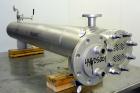 Used- Allegheny Bradford U Tube Heat Exchanger, approximately 35 square feet, horizontal. 304 Stainless steel shell rated 15...