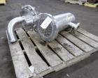 Used Allegheny Bradford U Tube Heat Exchanger, Horizontal, Approximately 49 Square Feet. 304 Stainless steel shell rated 150 psi at 20 to 350 degrees F. (94) 1/2