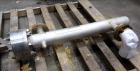 Used Allegheny Bradford U Tube Heat Exchanger, Approximately 6 Square Feet, Horizontal. 304L Stainless steel shell rated -20 to 150 psi at 375 degrees F. (8) 1/2