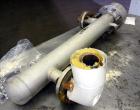 Used Allegheny Bradford U Tube Heat Exchanger, Approximately 6 Square Feet, Horizontal. 304L Stainless steel shell rated -20 to 150 psi at 375 degrees F. (8) 1/2