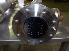 Used Allegheny Bradford U Tube Heat Exchanger, Approximately 6 Square Feet, Horizontal. 304L Stainless steel shell rated -20 to 150 psi at 375 degrees F. (8) 1/2