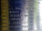 Used Allegheny Bradford Corp Heat Exchanger, Approximately 25 Sqft. Horizontal.