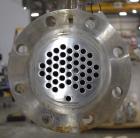 Used- Allegheny Bradford Shell & Tube Heat Exchanger, Stainless Steel, Horizontal. Approximate 41 square feet. (44) Approxim...