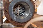 Used Ametek Single Pass Shell & Tube Heat Exchanger, 123 Square Feet, Horizontal. Size 10-A-72, Type AHT-1-A-SS. 316 Stainless steel shell rated 150 psi at 400 degrees F. (112) 5/8” Diameter x 72” lo...