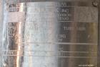 Used Ametek Single Pass Shell & Tube Heat Exchanger, 123 Square Feet, Horizontal. Size 10-A-72, Type AHT-1-A-SS. 316 Stainless steel shell rated 150 psi at 400 degrees F. (112) 5/8” Diameter x 72” lo...
