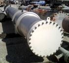 USED: Arjay Industries Ltwo pass shell and tube heat exchanger, 2777 square feet, horizontal. 304L stainless steel shell rated 150 psi at 200 deg F, (408) 1