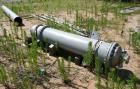 Unused- Atlas Industrial Single Pass Shell And Tube Heat Exchanger, 242 Square Feet, Vertical. Type BEM 16-72. Carbon steel shell rated FV/150 psi at -20 to 200 deg.f.. (212) 3/4