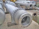 Unused- Atlas Industrial Single Pass Shell and Tube Heat Exchanger, 843 square feet, horizontal, type BEM 24-144. Carbon steel shell rated FV/150 psi at -20 to 400 deg F. (273) 1