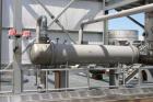 Unused- Atlas Industrial 4 Pass Shell And Tube Heat Exchanger, 1180 Square Feet, Horizontal. Type BEM 28-120. Carbon steel shell rated FV/150 psi at -20 to 400 deg.f.. (615) 3/4