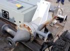 Used Atlas Industrial Shell and Tube Heat Exchanger, 43 square feet, vertical. Carbon steel shell rated full vaccum and 150 psi at 450 deg F, (55) 3/4