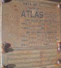 Used Atlas Shell And Tube Heat Exchanger,  411 square feet, vertical. Type BEM22-72. 316L stainless steel shell rated 100 psi at 300 deg.f., (350) 3/4