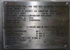 Used Rycroft 8 Pass Shell & Tube Heat Exchanger, Type BFM,  Approximate 400 Squ