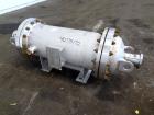 Used Chemineer Shell & Tube Heat Exchanger Static Mixer, Approximate 50 Square Feet, Vertical. 304 Stainless steel shell rated 150 psi at 100 degrees F. (64) 1